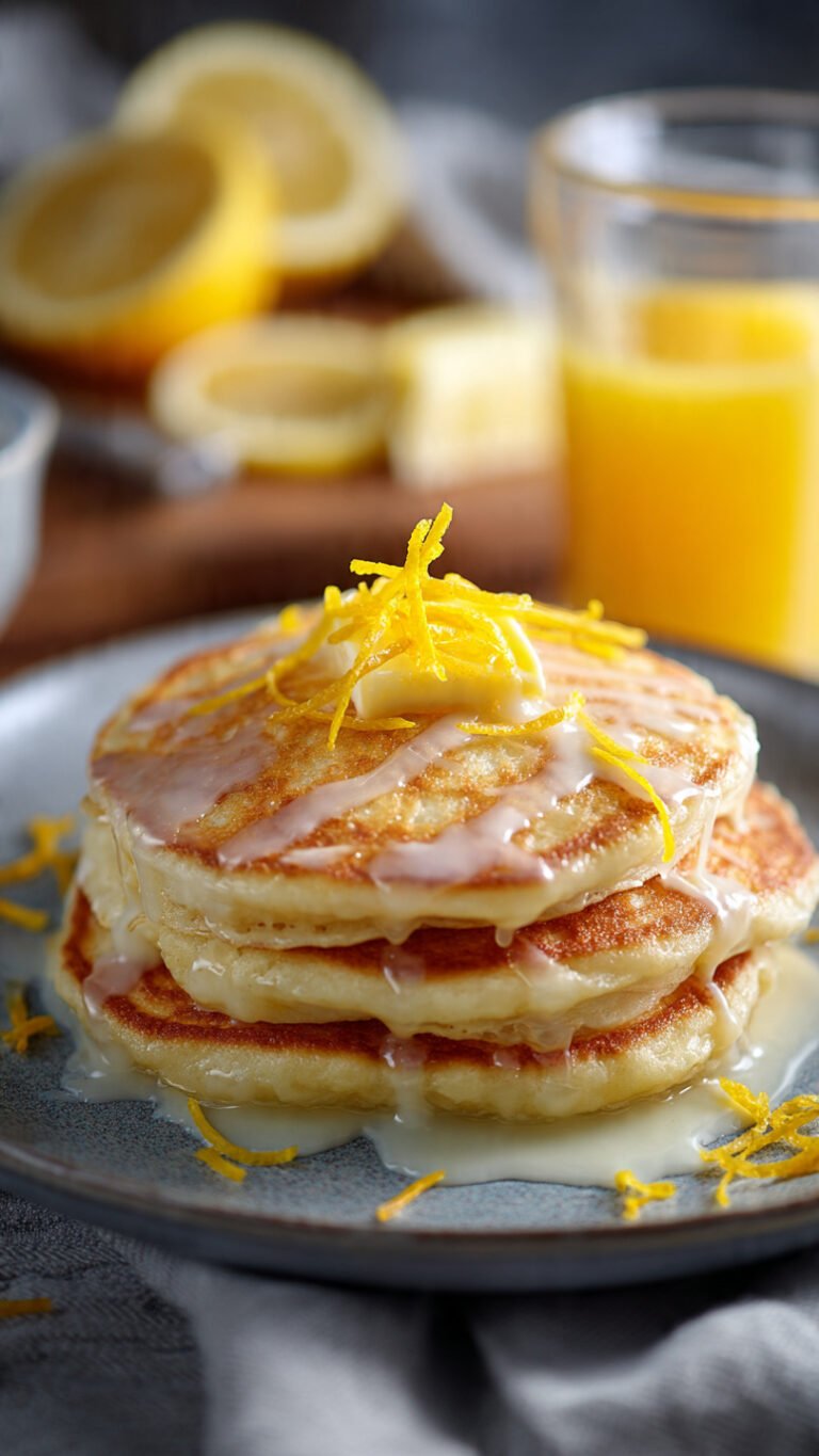 🍋 Sunshine Stacks: The Best Lemon Pancakes Recipe