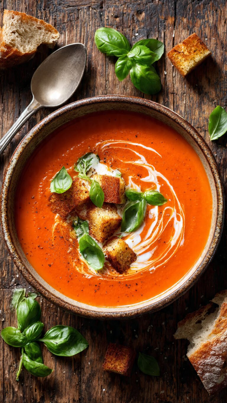 🍅 The Best Soup Recipe: Roasted Tomato Basil (Better Than Takeout!)