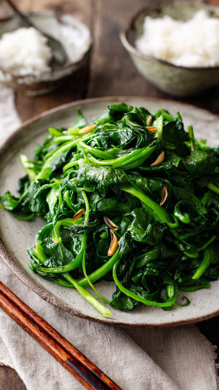 🌱 Garlic Pea Shoots Recipe: 10-Minute Side Dish