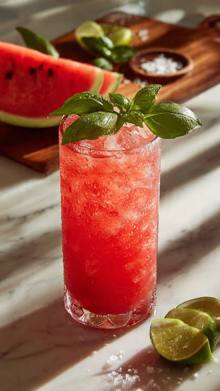 🍉 The Ultimate Summer Mocktail Recipe: Refreshing Watermelon Basil Smash