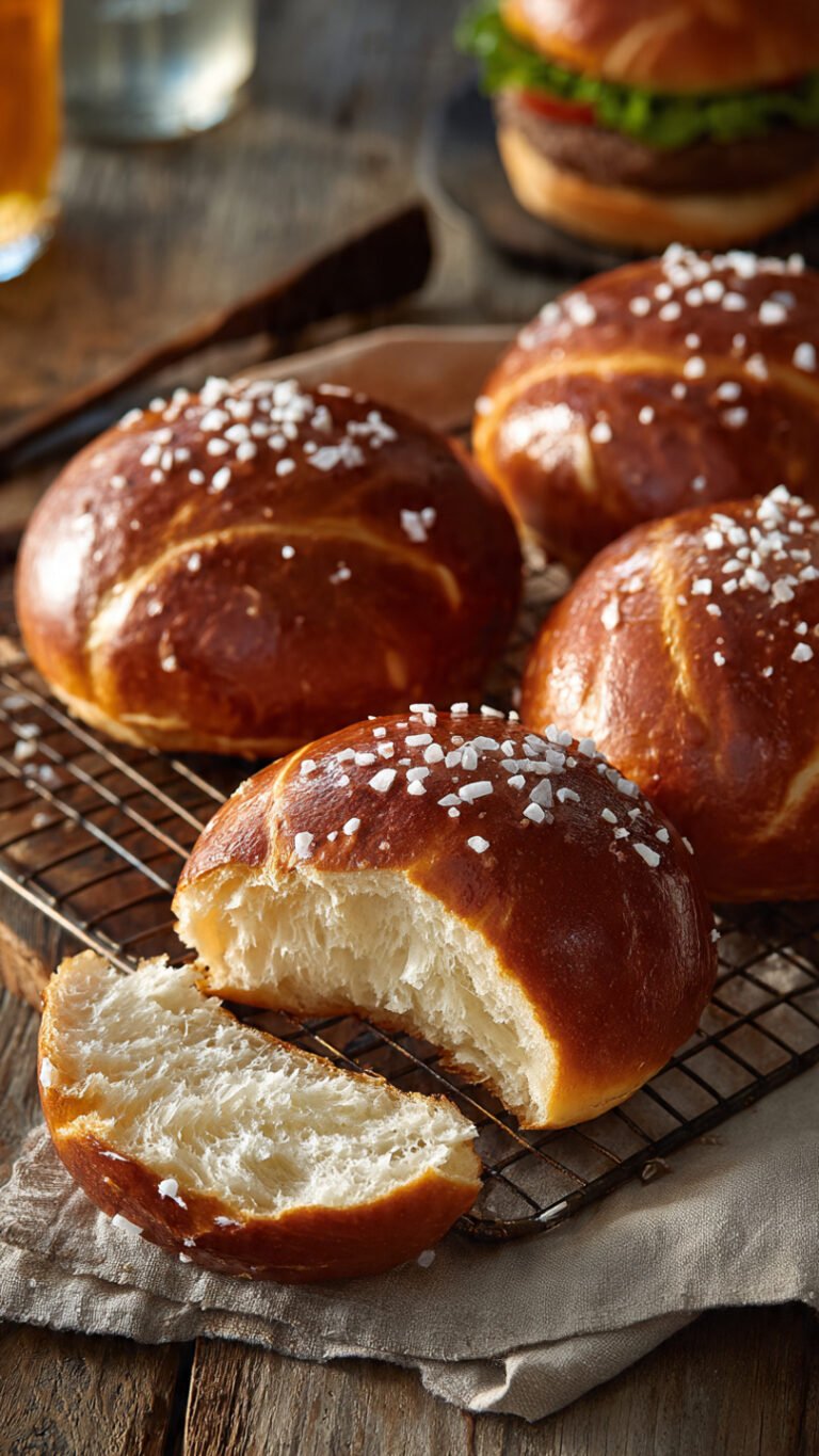 🥨 The Ultimate Fluffy Pretzel Buns Recipe (Better Than Takeout!)