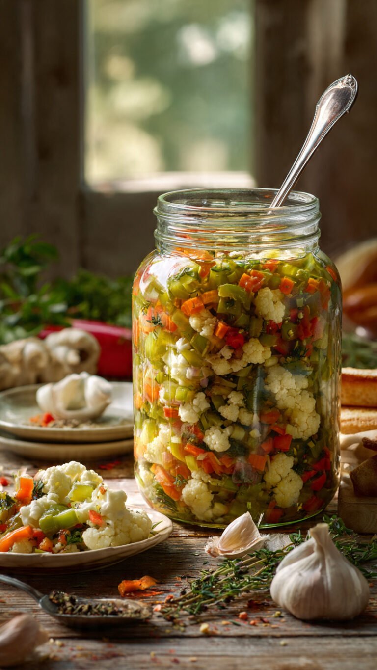 🥒 Spicy & Crunchy Homemade Giardiniera Recipe (Better Than Store-Bought!)