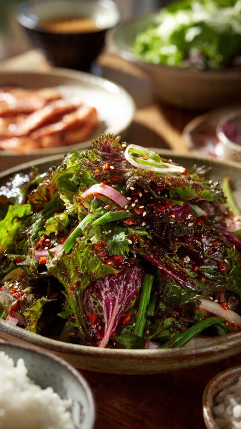 🥗 Spicy Korean Salad Recipe (5-Minute Geotjeori!)