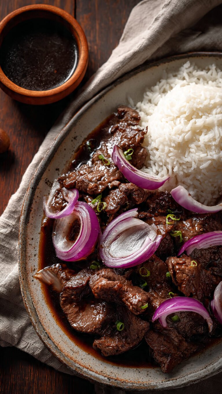 🥩 Easy Filipino Bistek Recipe: Savory Beef & Onions