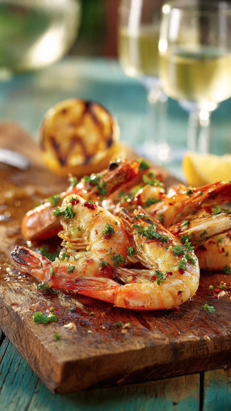 🍤 Best Grilled Prawns Recipe: Smoky & Easy