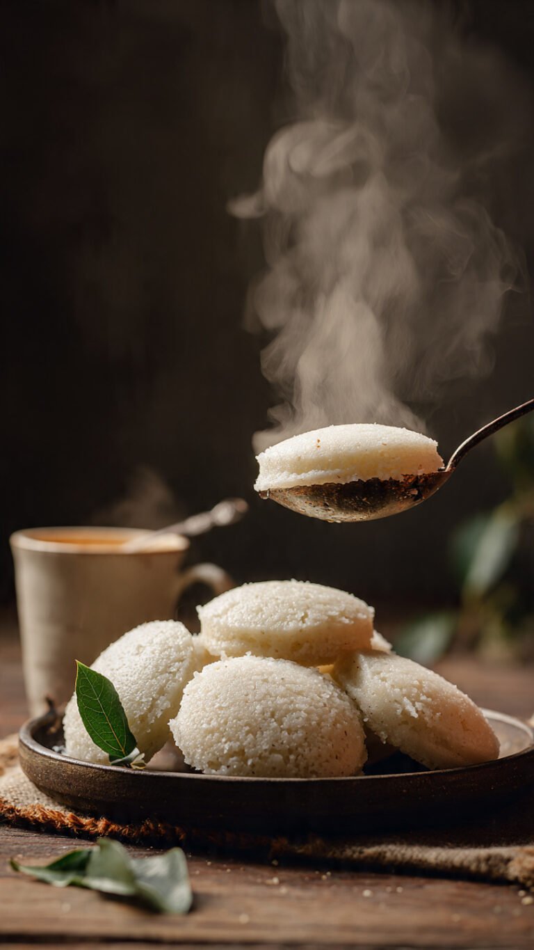 ✨ Fluffy Rice Idli Recipe — Soft & Perfect South Indian Breakfast